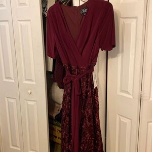 Formal maroon dress